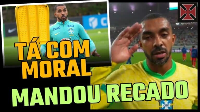 Árvore de jogador do Vasco, treino e gesto de saudação.