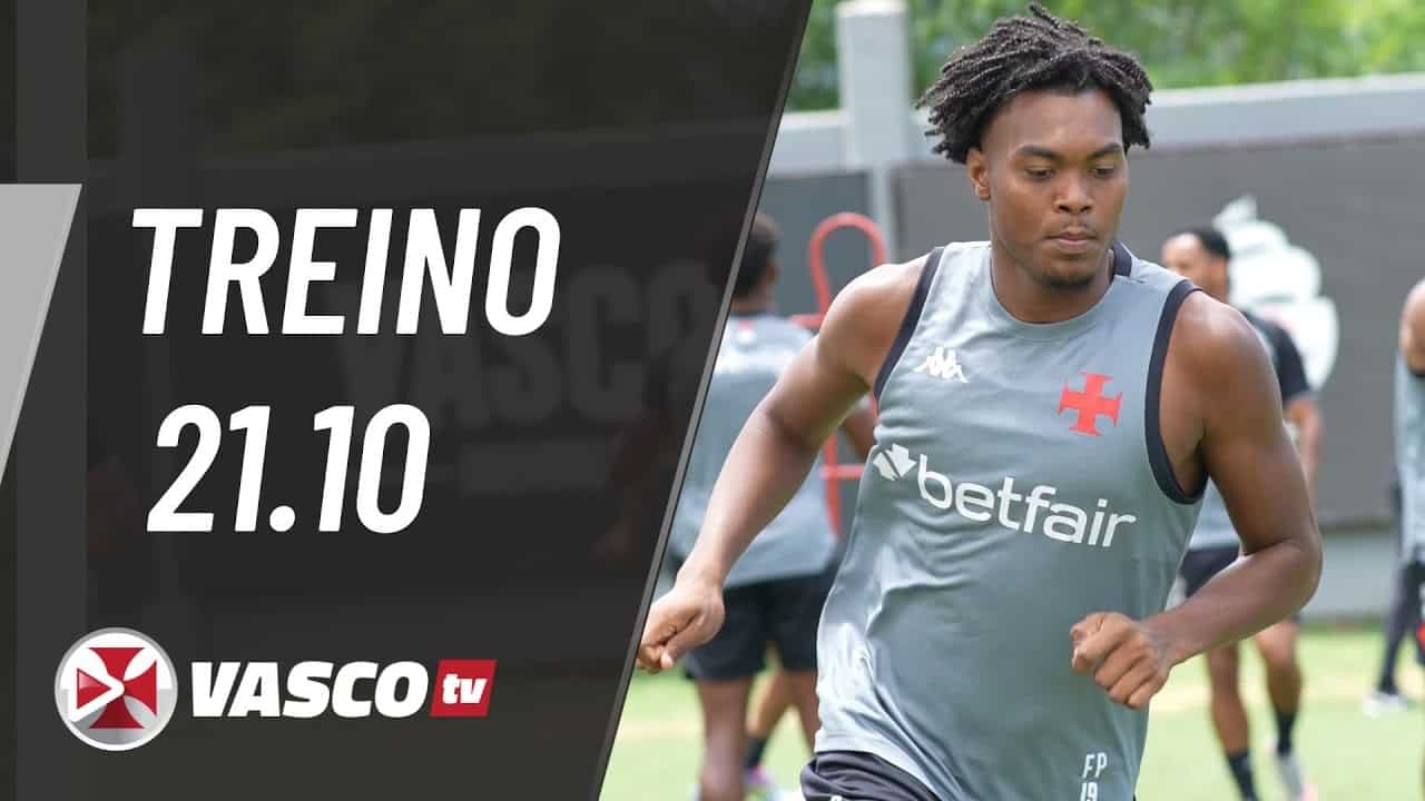 Treinamento do Vasco, jogador treinando.