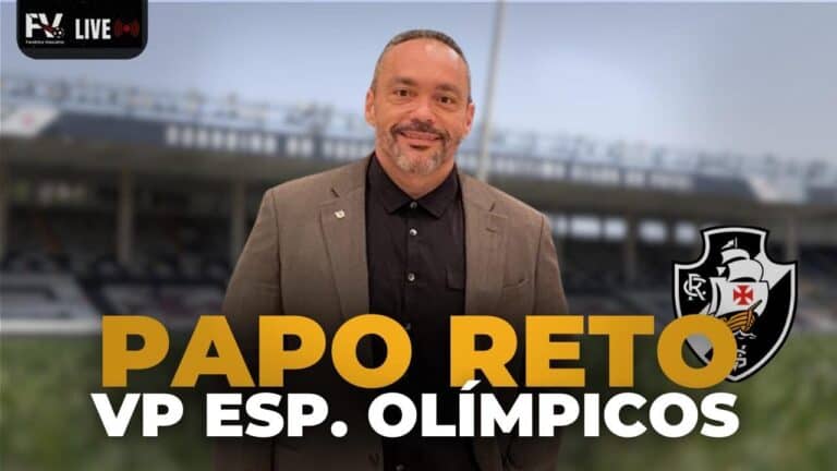 Homem de blazer no estádio do Vasco.