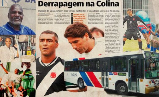 Vasco em campo; jogadores e torcida vibrando.