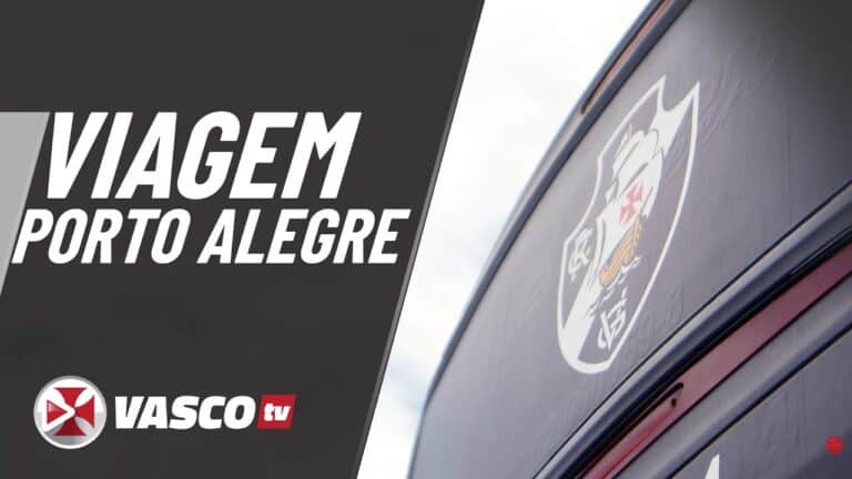 Porto Alegre Vasco TV, logo na lateral de ônibus.