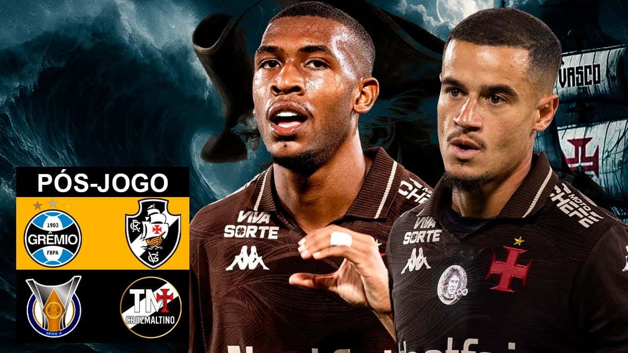 Jogadores do Vasco em momento de jogo.