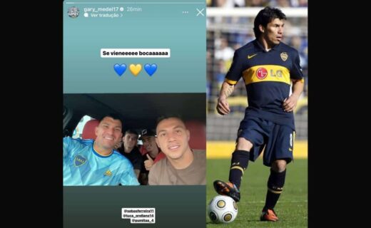 Medel declara torcida pelo Boca Juniors contra o Fluminense