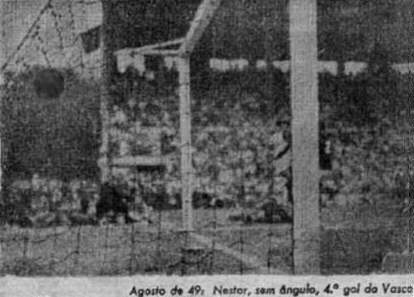 Gol de Nestor no 5×2 sobre o Flamengo (1949)