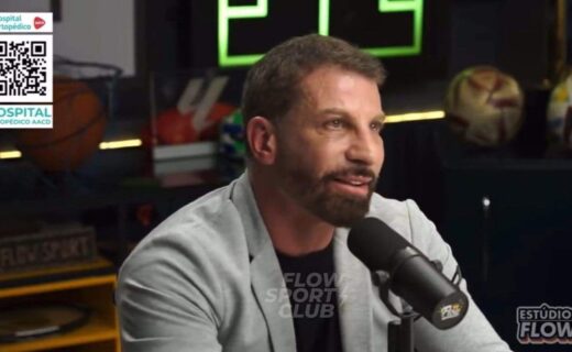 Pedrinho durante o Flow Sport Club