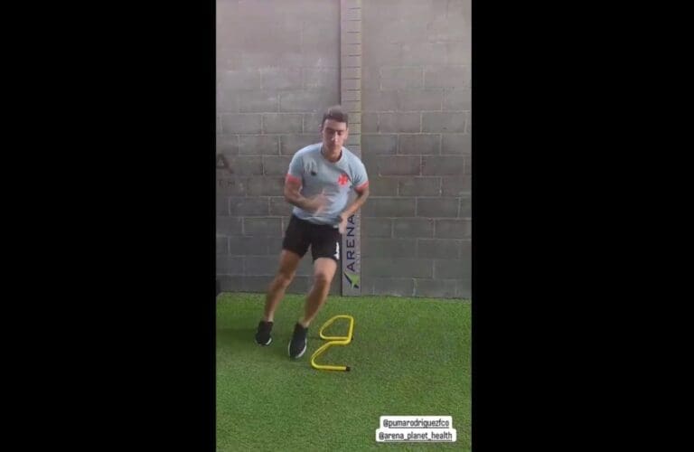 Puma Rodríguez treina durante as férias