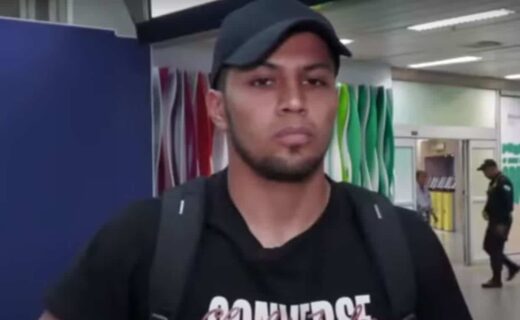 Robert Rojas chegada ao Rio de Janeiro
